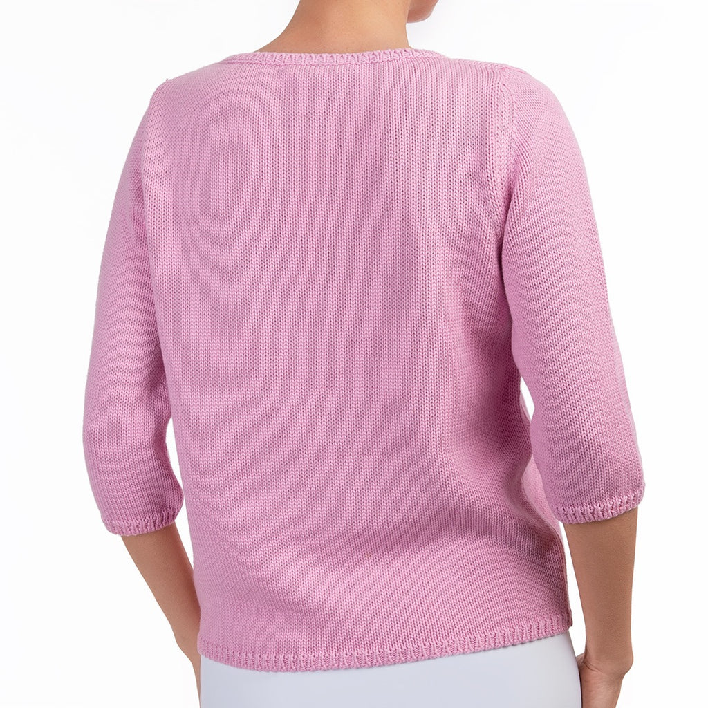 3/4 Sleeve Pullover in Bubble Gum