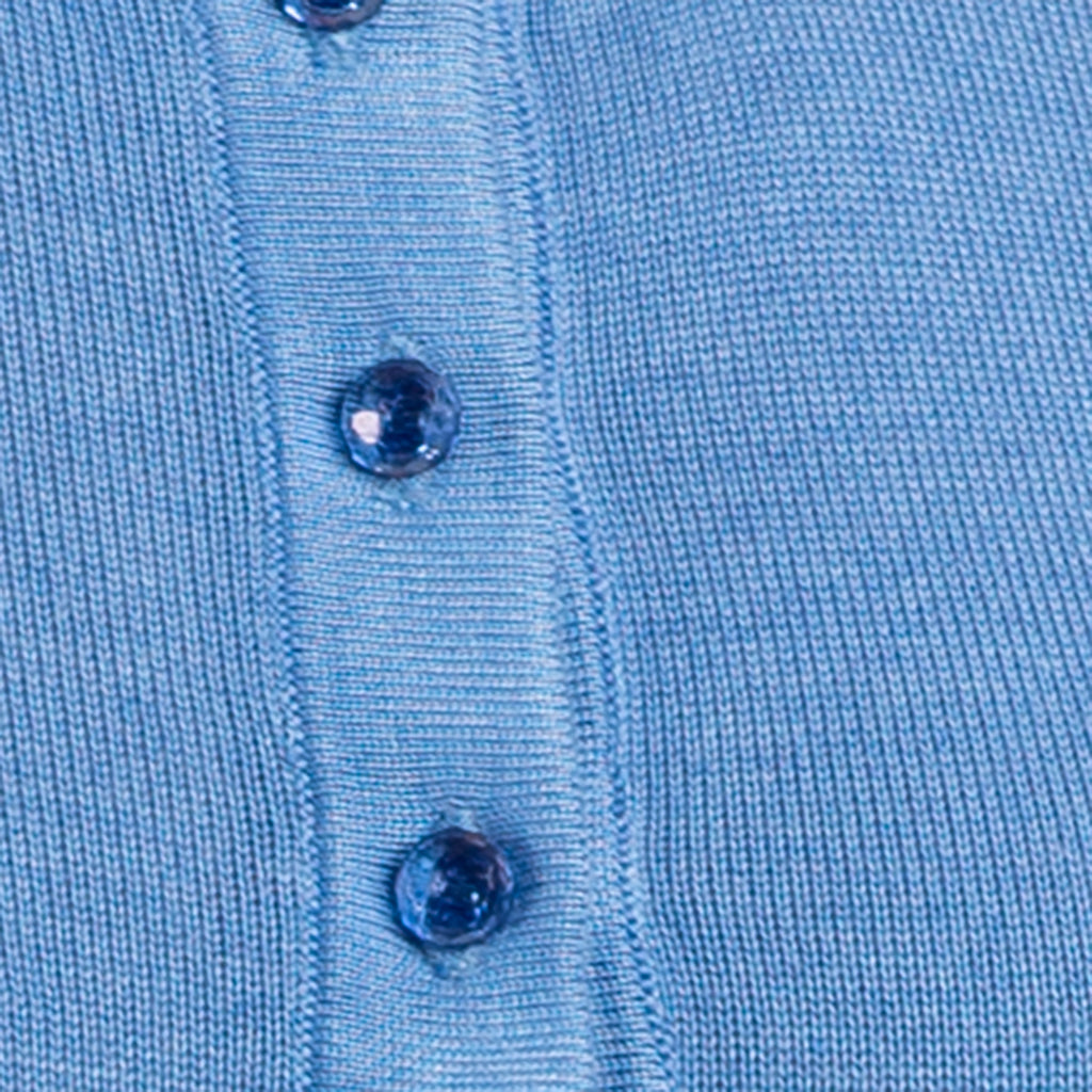 Silk Viscose Tunic in French Blue