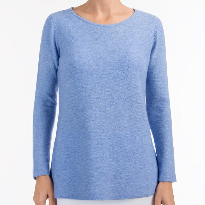 Round Neck Pullover in Periwinkle
