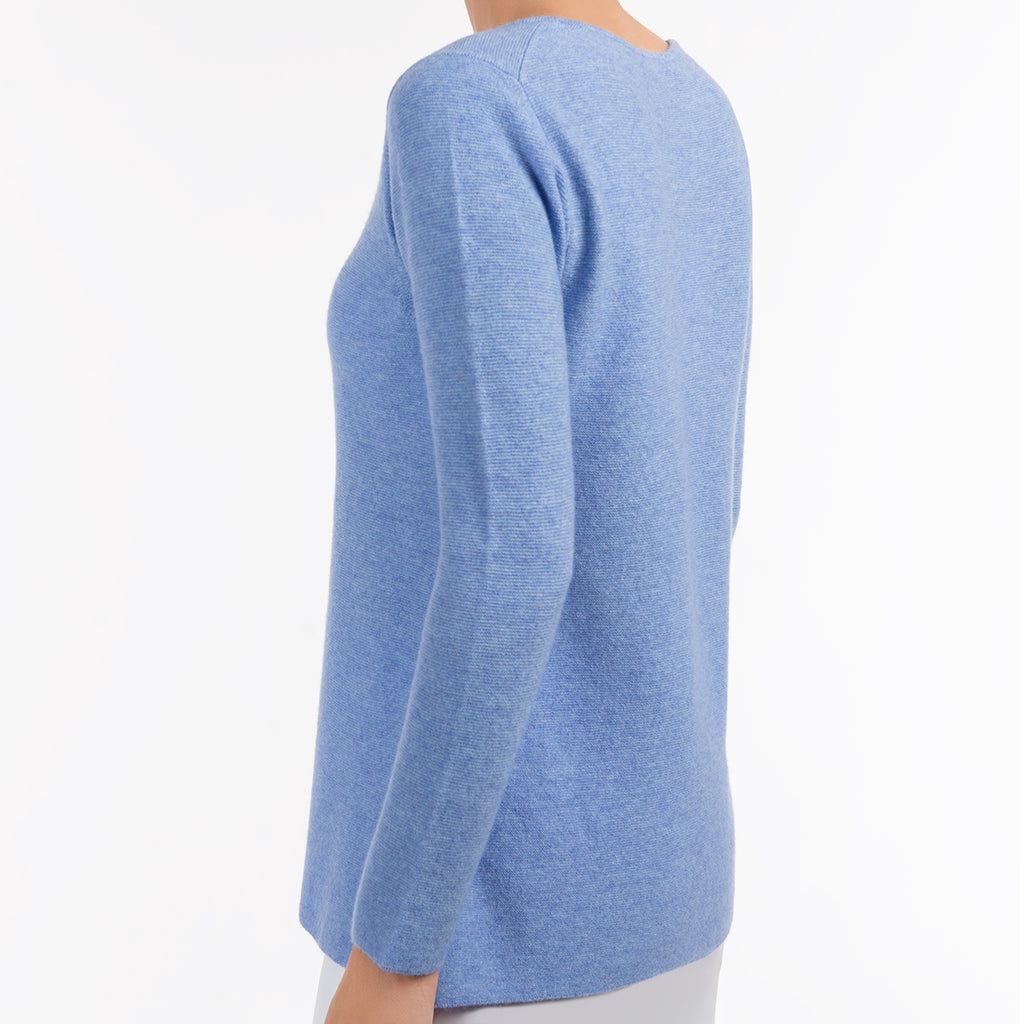 Round Neck Pullover in Periwinkle