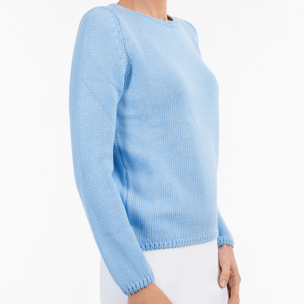Long Sleeve Pullover in Pale Blue