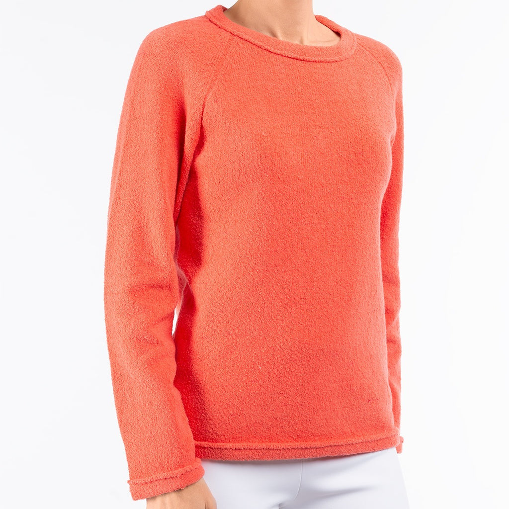 Baseball Pullover in Coral