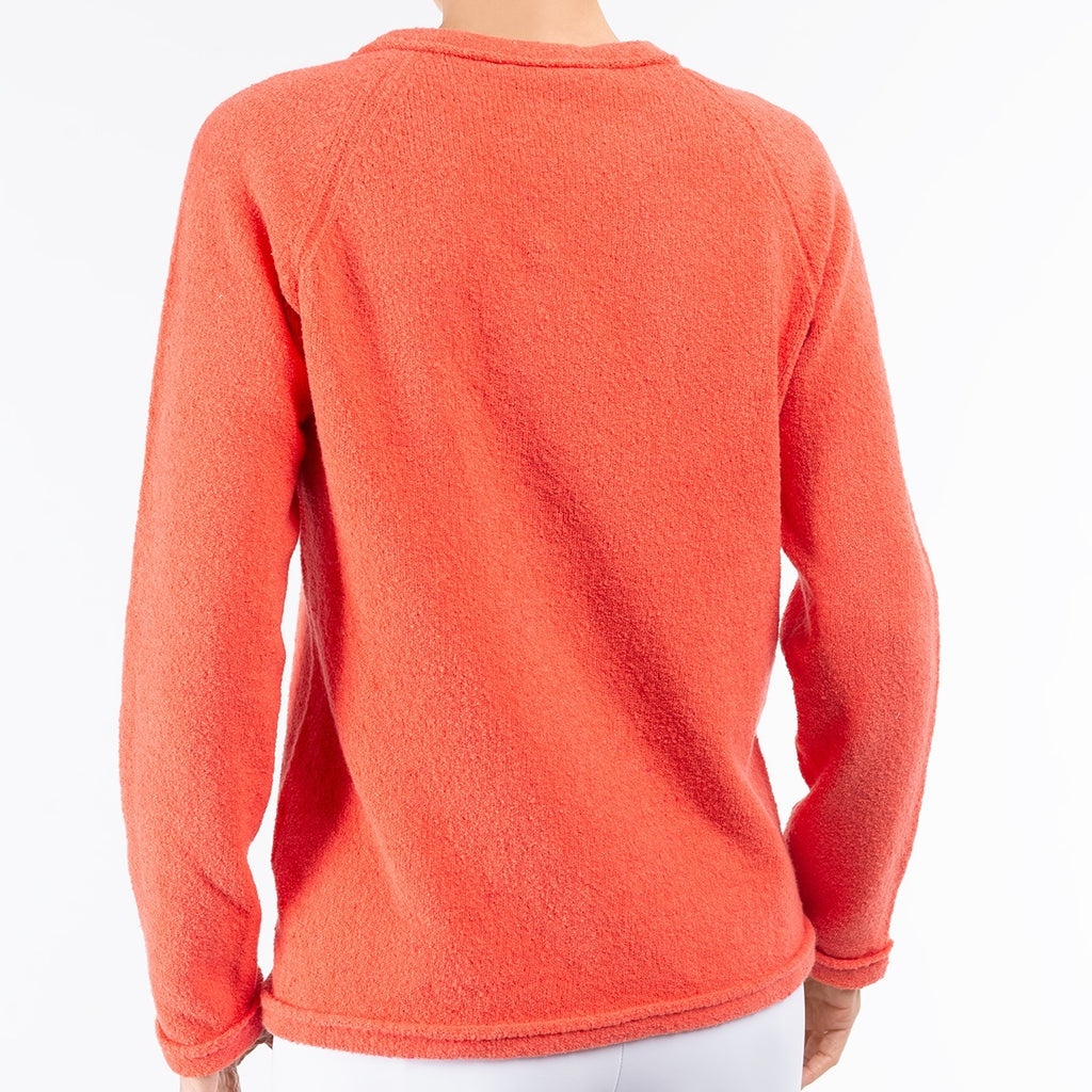 Baseball Pullover in Coral