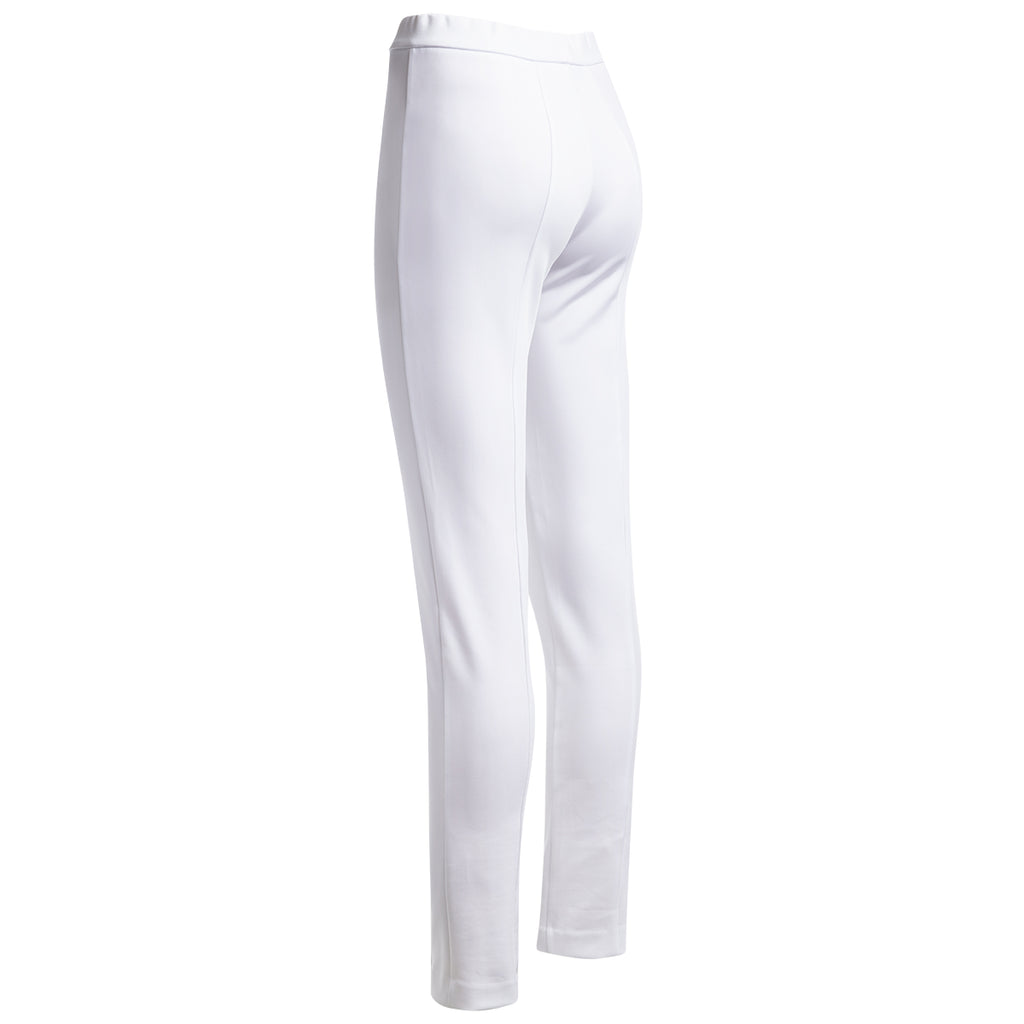 Buy Hiltl Men White Plain Slim-Fit Trousers for Men Online | The Collective