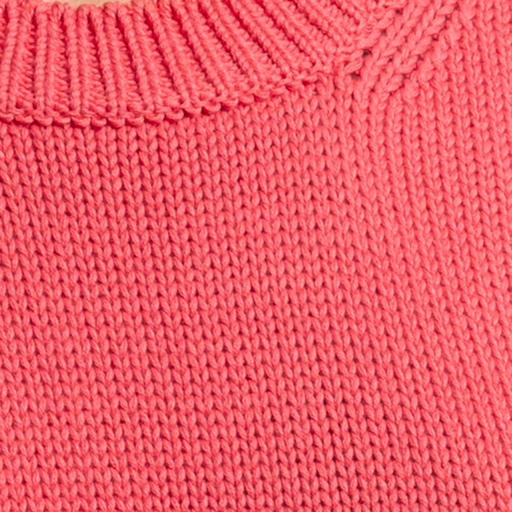 Oversized Round Neck Pullover in Sea Coral
