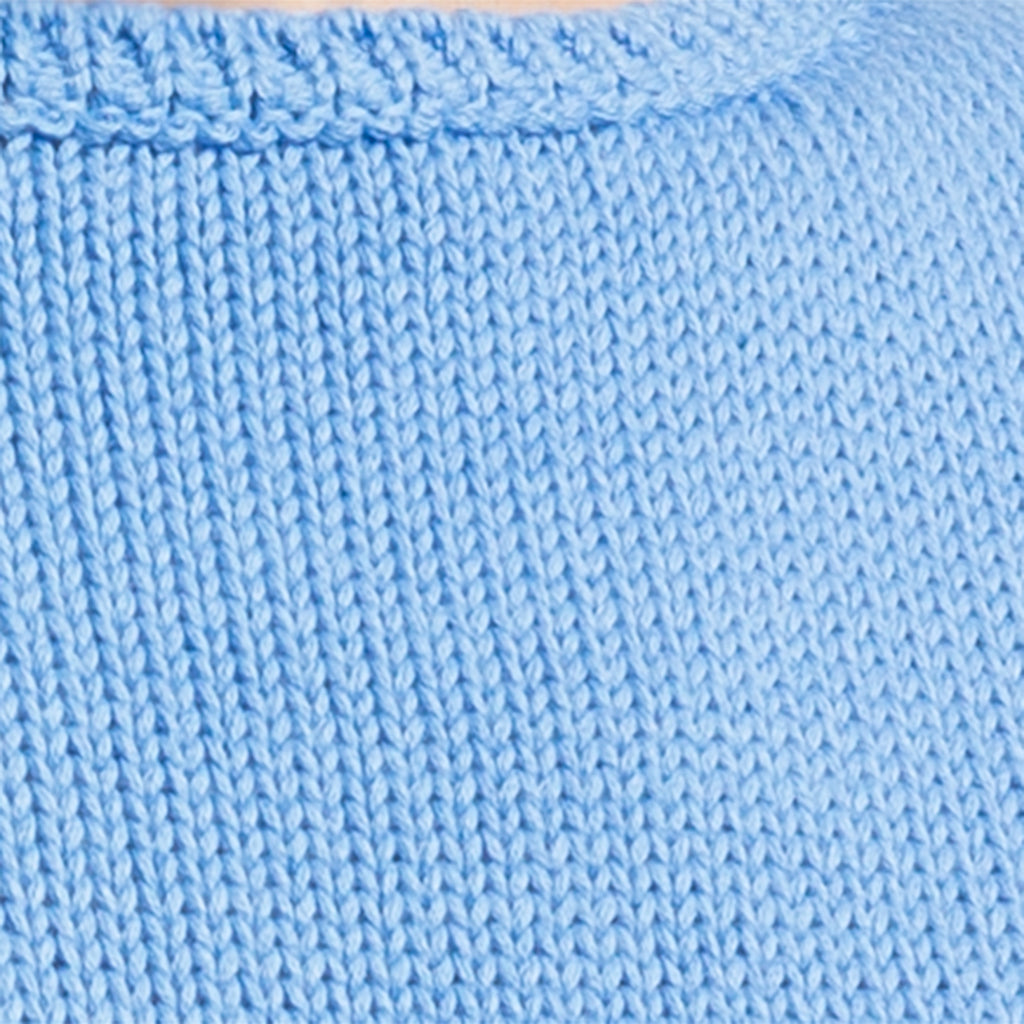 3/4 Sleeve Pullover in French Blue