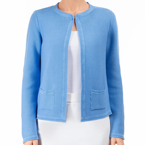 Pocket Cardigan in French Blue – Leggiadro
