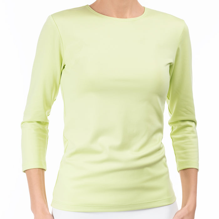 Shaped Knit Tee in Key Lime