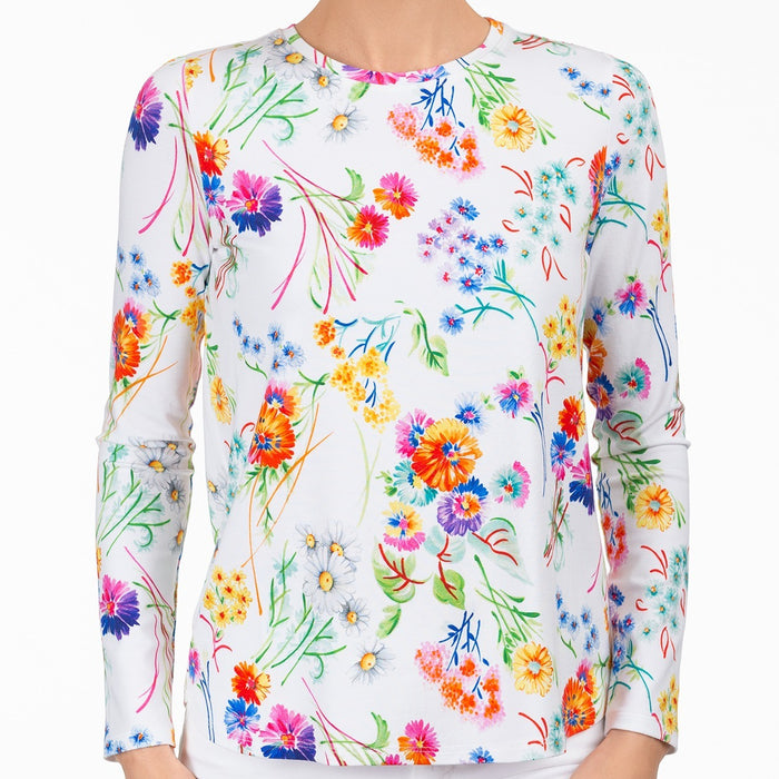Relaxed Fit Tee in Painted Posy