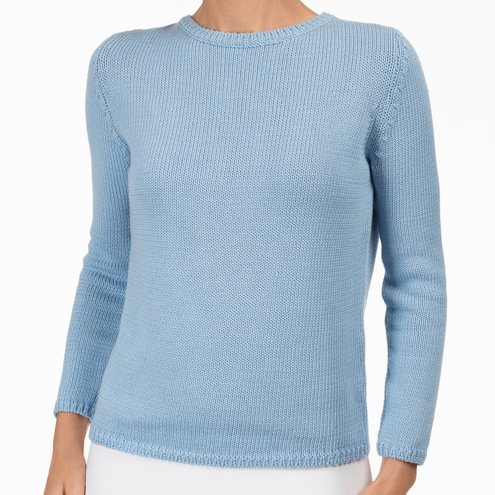 Long Sleeve Pullover in Giorgio Blue