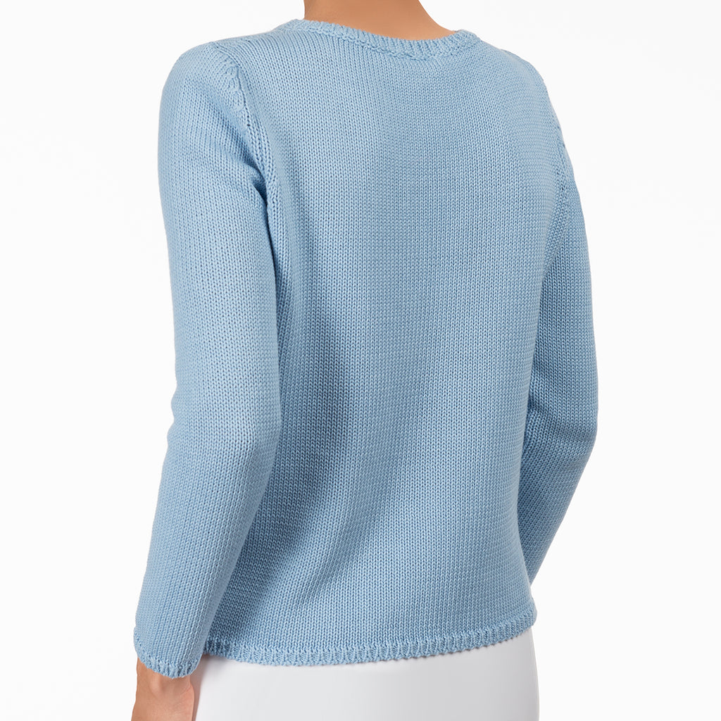 Long Sleeve Pullover in Giorgio Blue