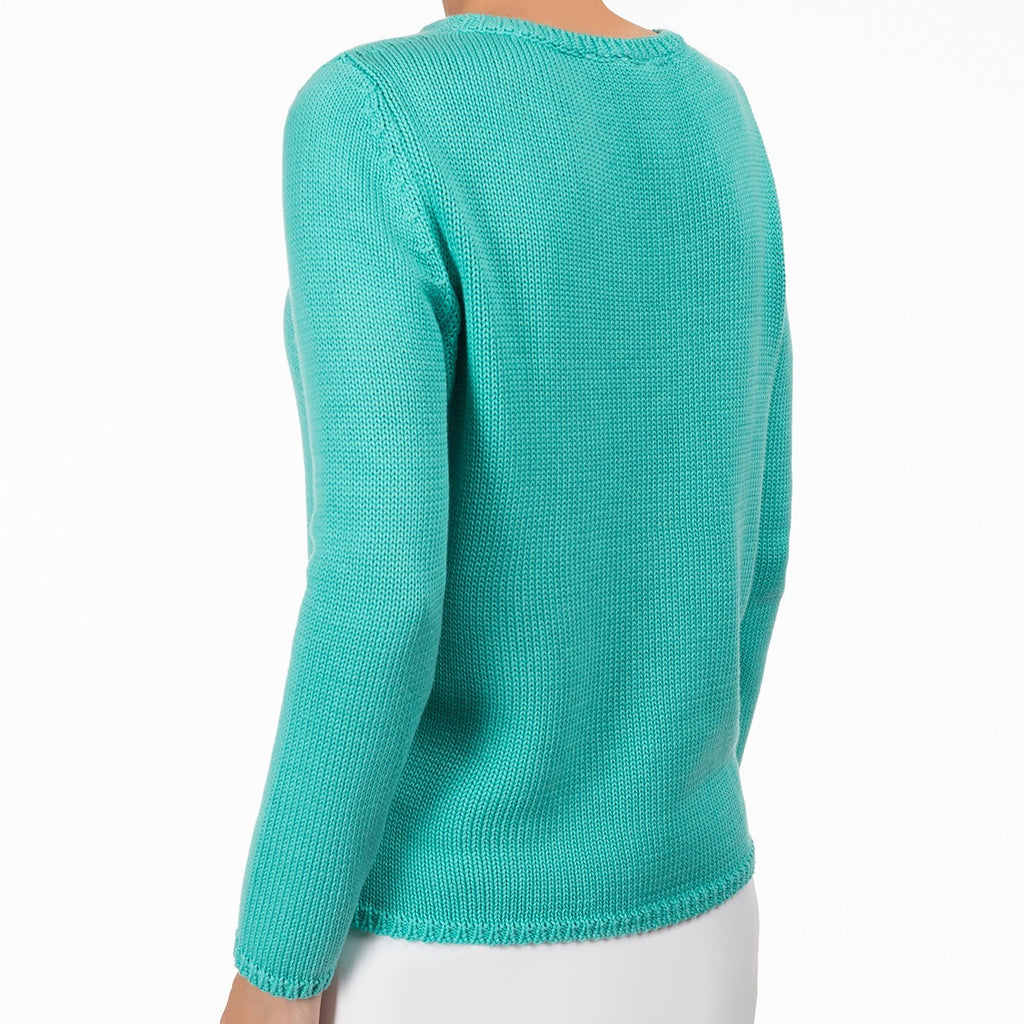 Long Sleeve Pullover in Lt Teal