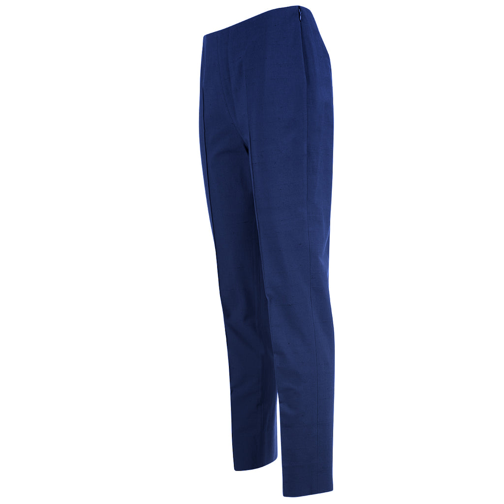 Pintuck Pants - Navy Blue Pull On Pants