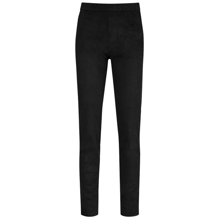 Sueded Pull on Pant in Black