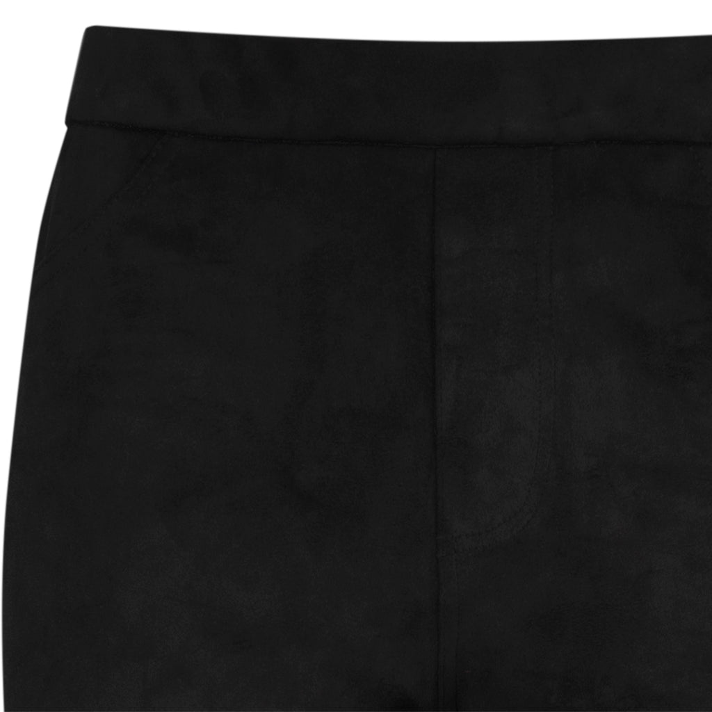 Sueded Pull on Pant in Black