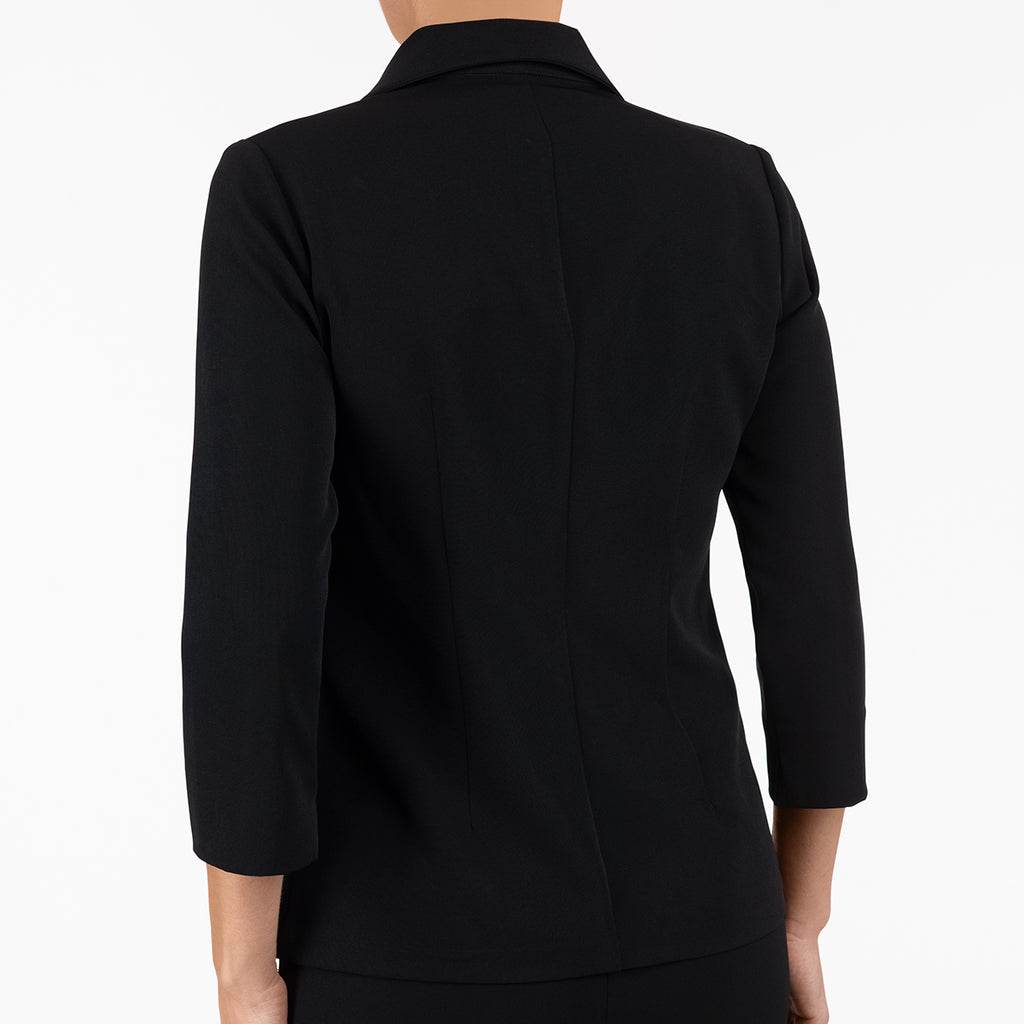 Fitted Blouse with Pockets in Black