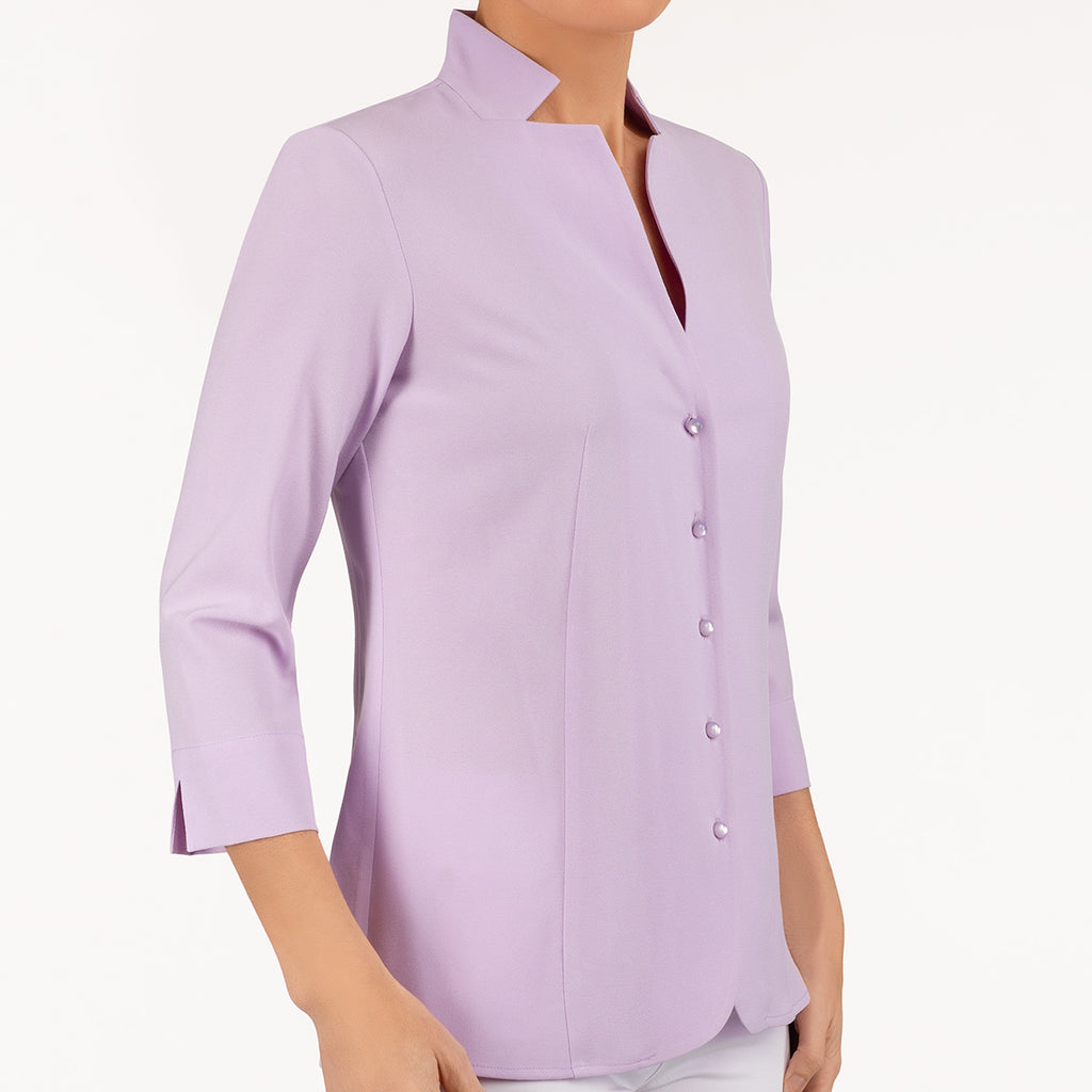 in Lilac Shirt Notch Leggiadro Inverted – Collar