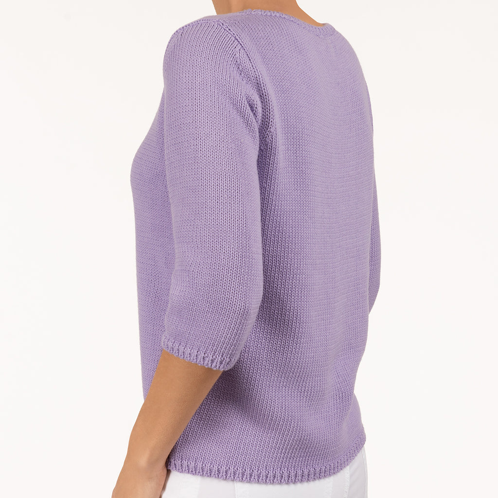 3/4 Sleeve Pullover in Lavender