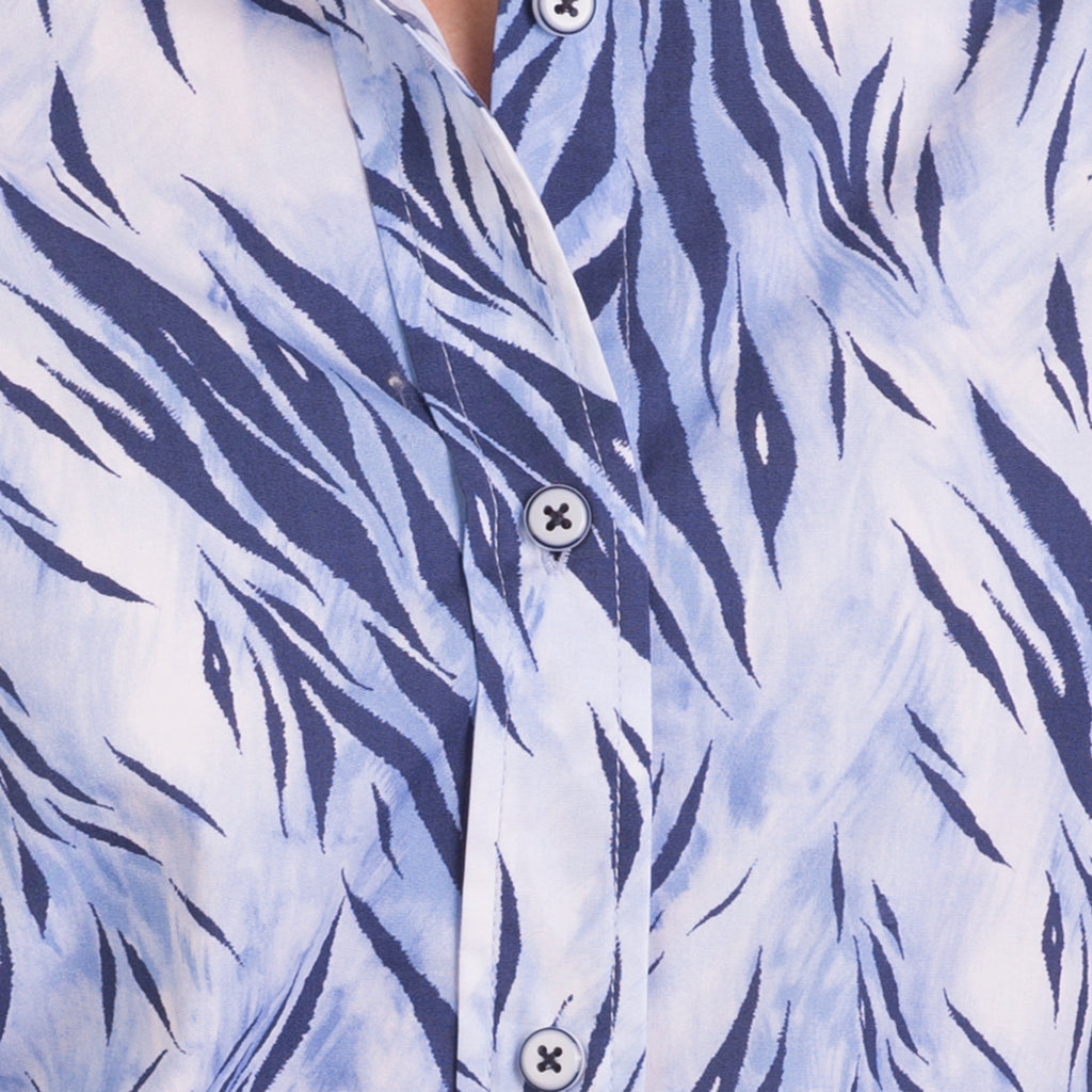 Carolyn Shirt in Wispy Tiger Blue