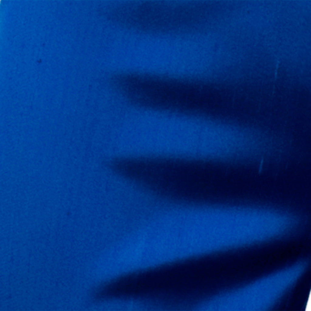Dupioni Silk/Lycra Side Zip Pant in Royal Blue